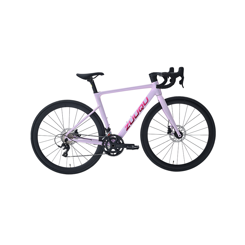 HYB-049 Lätt lila hållbar bra stötdämpande vägcykel