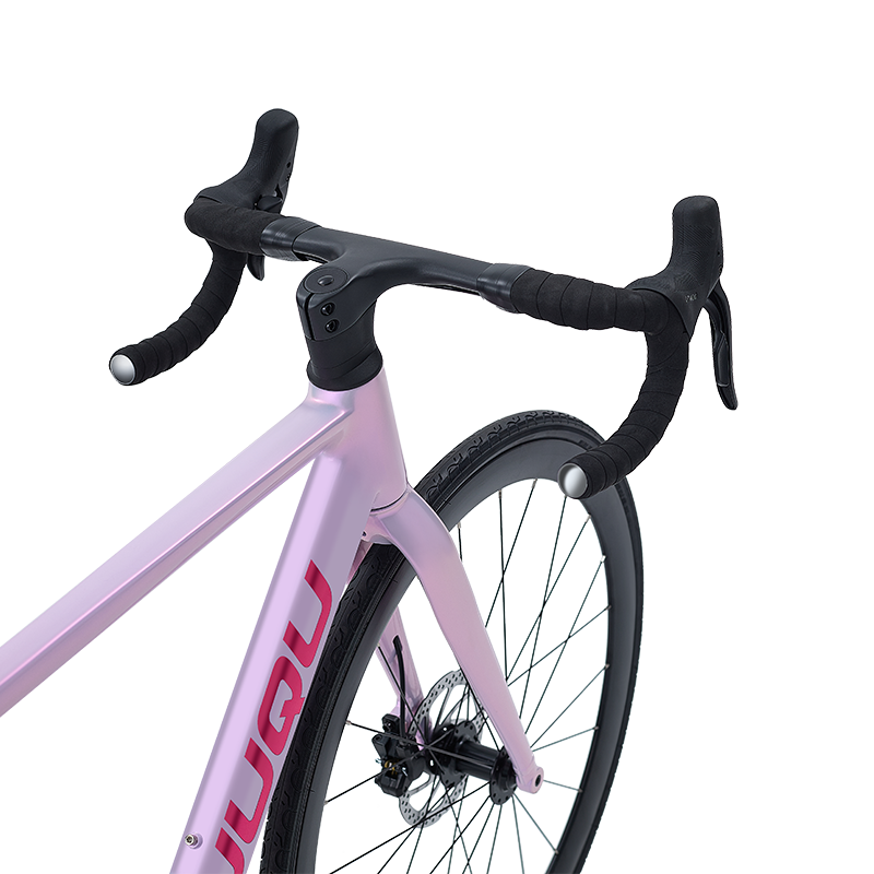 HYB-049 Lätt lila hållbar bra stötdämpande vägcykel